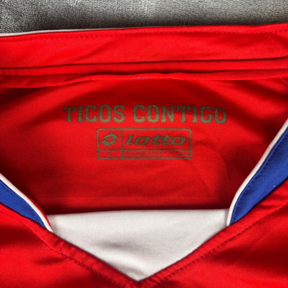 Lotto Costa‎ Rica National Soccer Team Jersey Red Blue Size S Men's Shirt - Picture 3 of 9